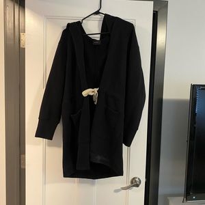Workhall Tie Sweatshirt Cardigan/Robe